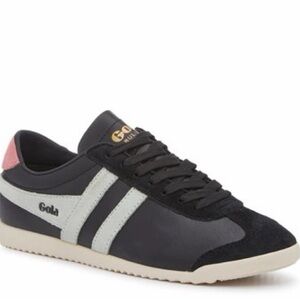 Gola Bullet Sneaker Women's Black/Matcha/Coral Leather/Suede Size 8.5